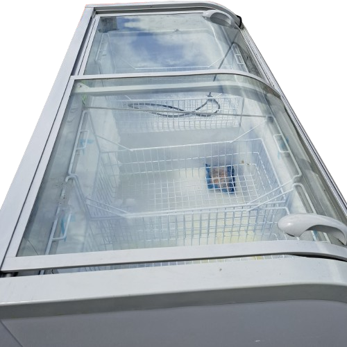 New Air NIF-56-CG 56? Curved Glass Island Freezer