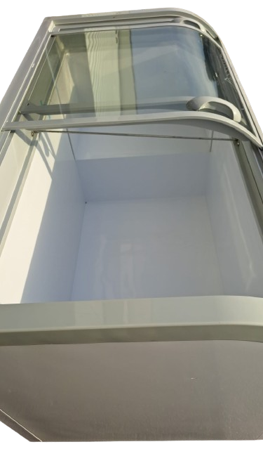 New Air NIF-56-CG 56? Curved Glass Island Freezer