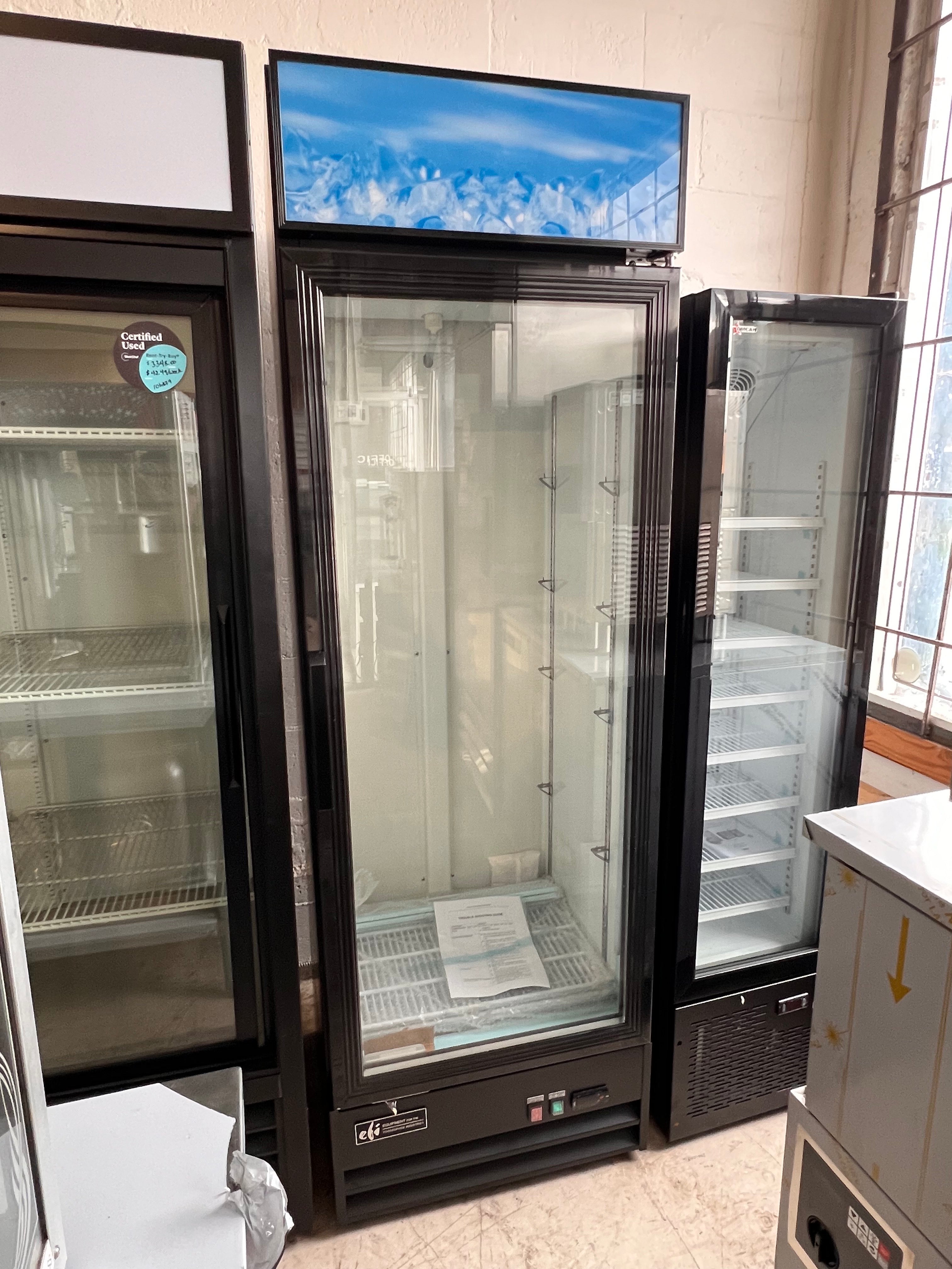 EFI C1-25GD Glass Door Refrigerated Merchandiser
