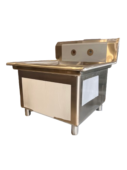 EFI SI824-1N 24? x 24? x 14? Corner Drain One Compartment Sink With No Drain Board