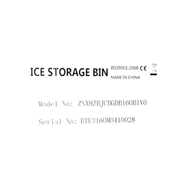 Vevor XH500TA Crushed Ice Maker with ZNXHZBJCBGDB160B1V0 Ice Storage Bin