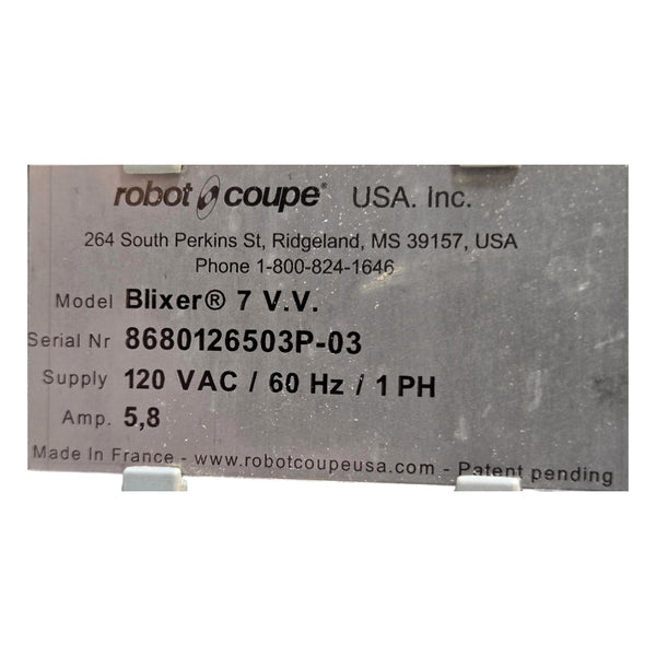 Robot Coupe Blixer 7 V.V. Food Processor