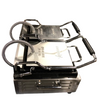 Omcan 19937 Double Panini Grill With Top And Bottom Grooved Grill Surface