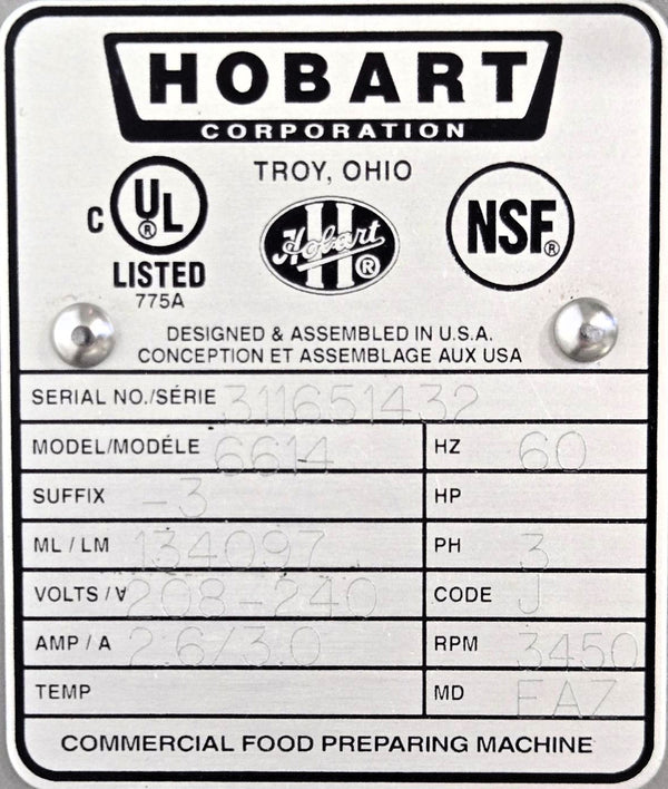 Hobart 6614 Meat Saw