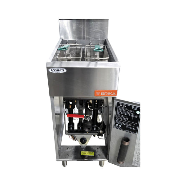 Brika BFR-40-NG 40lb Deep Fryer - Natural Gas