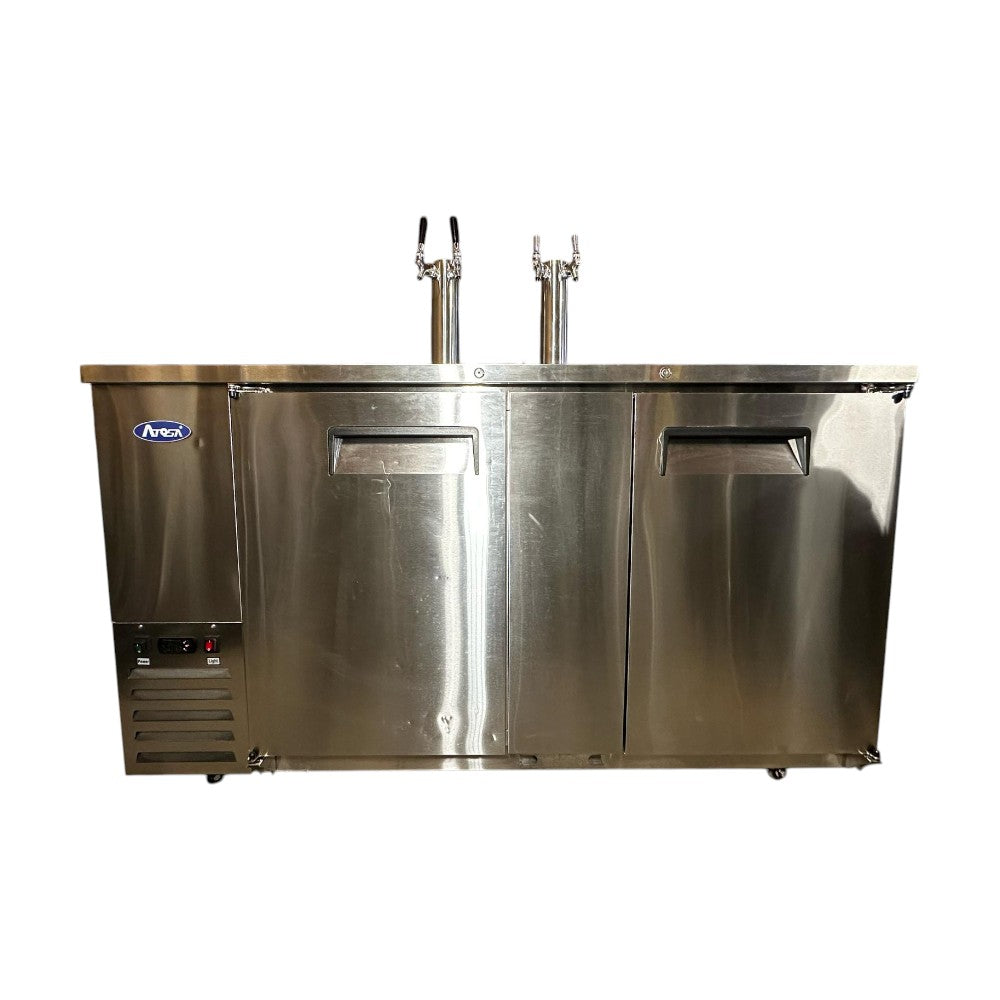 Atosa MKC68 3 Keg Refrigerator with 2 taps