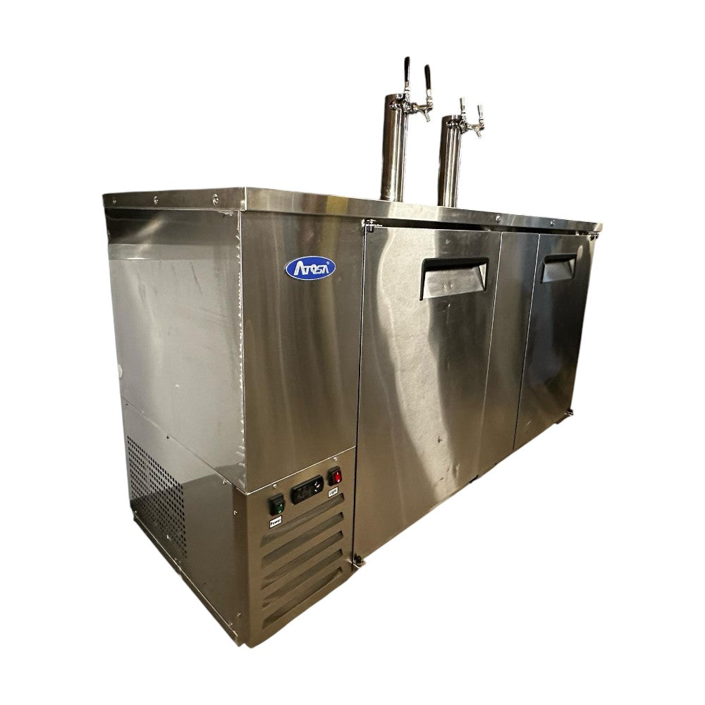 Atosa MKC68 3 Keg Refrigerator with 2 taps