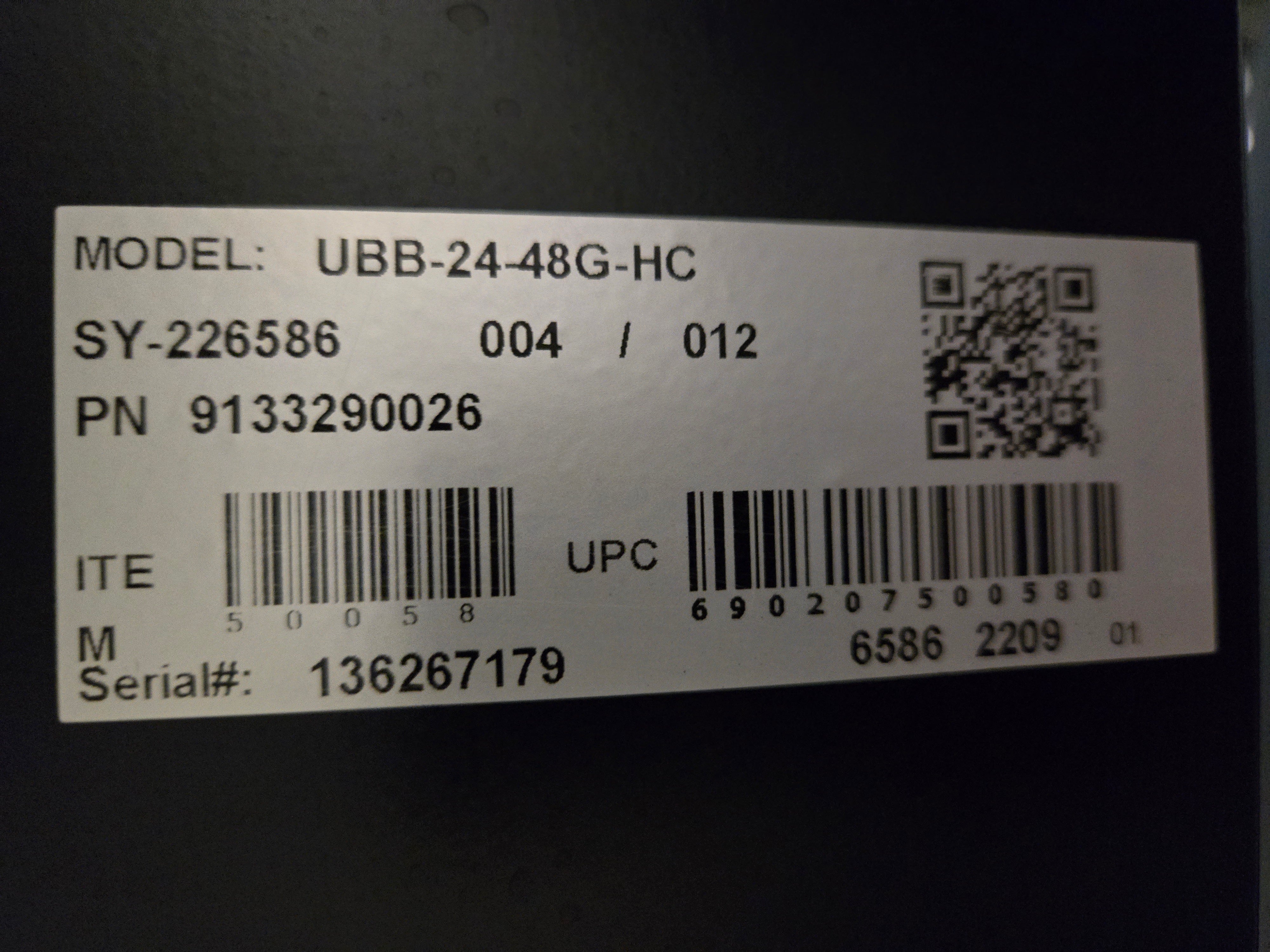 OMCAN UBB-24-48G-HC Back Bar Cooler, 2 Door - No Castor Wheels