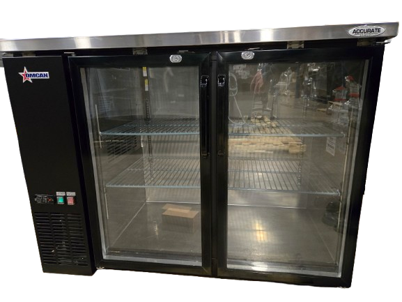 OMCAN UBB-24-48G-HC Back Bar Cooler, 2 Door - No Castor Wheels