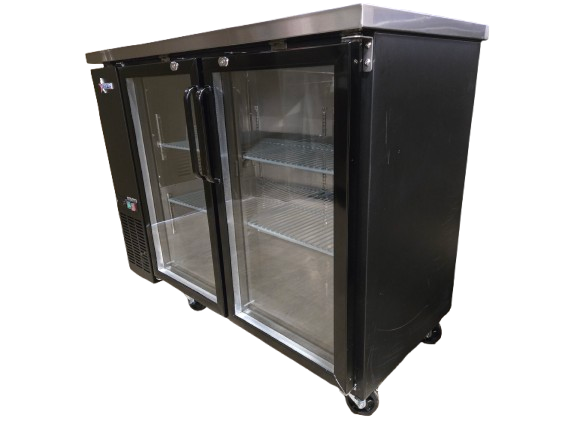 OMCAN UBB-24-48G-HC Back Bar Cooler, 2 Door -  With Castor Wheels