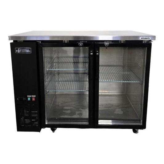 EFI CBBGD2-48CC 2 Door Glass Back Bar Refrigerator