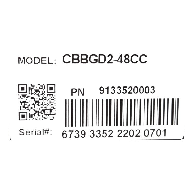 EFI CBBGD2-48CC 2 Door Glass Back Bar Refrigerator