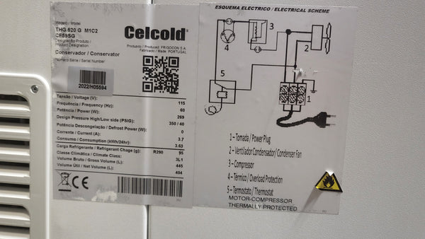 Celcold CF59SG Ice Cream Cabinet