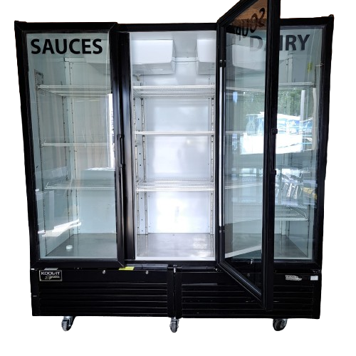 Kool It - LX-74RE - Fridge - 3 Glass Door - 79 Inch