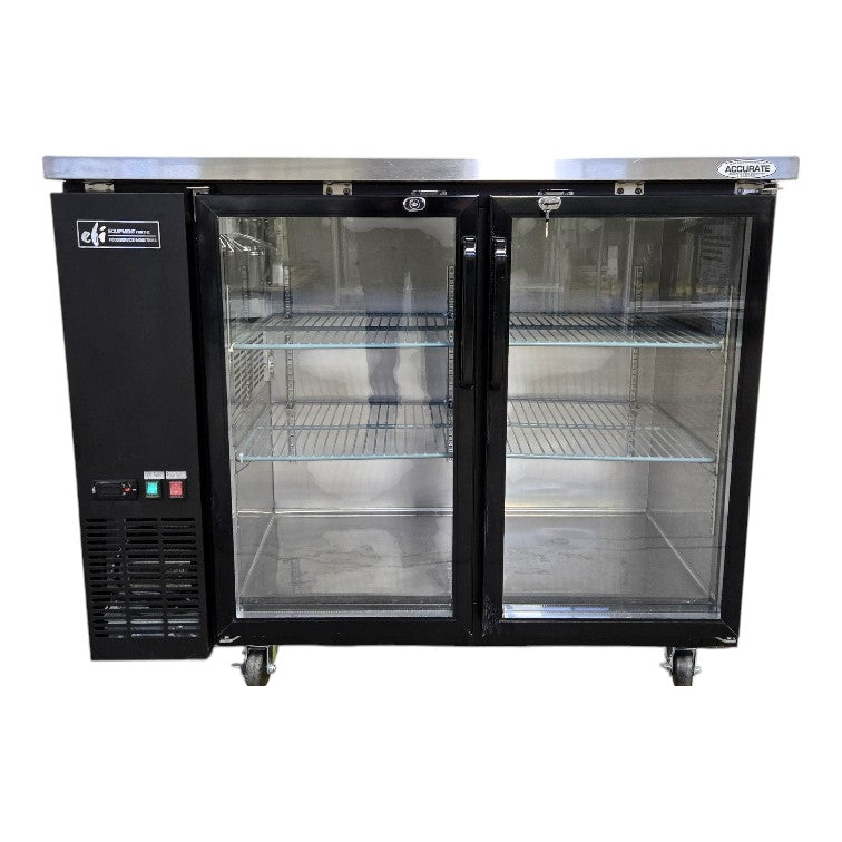 EFI CBBGD2-48CC 2 Door Glass Back Bar Refrigerator