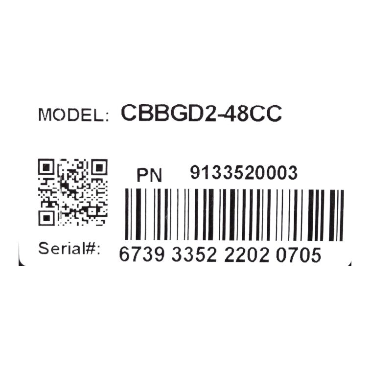 EFI CBBGD2-48CC 2 Door Glass Back Bar Refrigerator