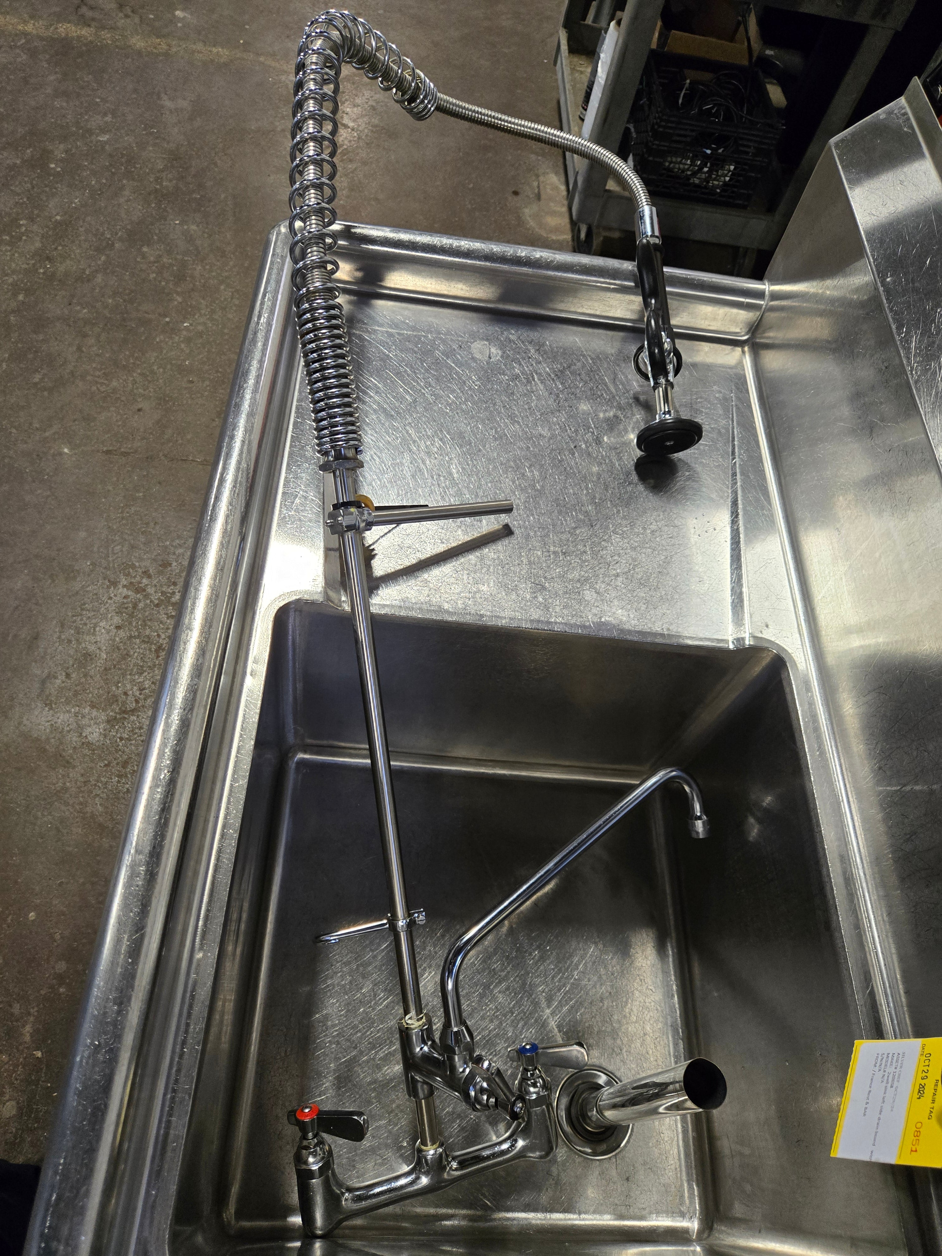 Lavabo Double Basin with left drainboard