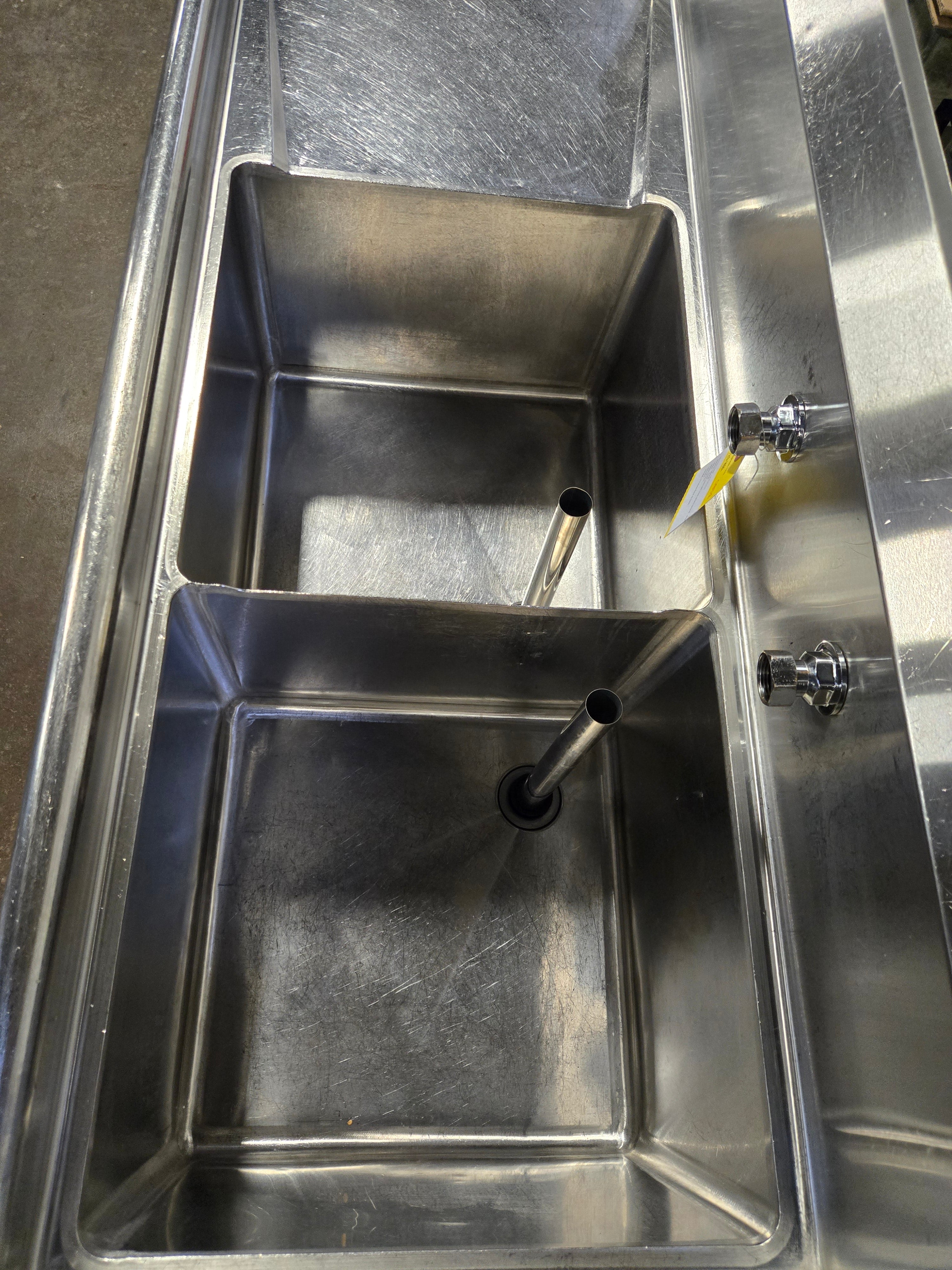 Lavabo Double Basin with left drainboard