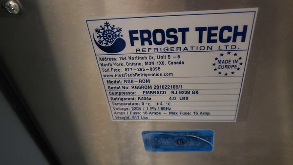 Frost Tech RG6-OM Refrigerated Open Merchandiser