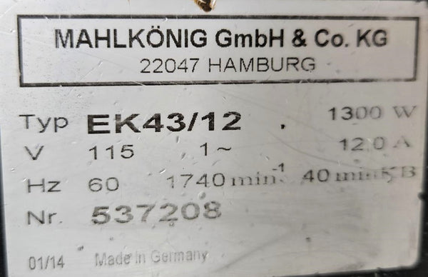 Mahlkonig EK43/12 Coffee Grinder