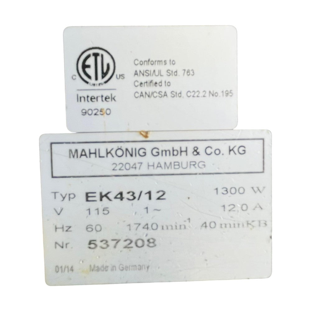 Mahlkonig EK43/12 Coffee Grinder