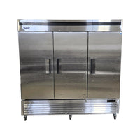 Atosa MBF8508GR Reach-in Refrigerator - 3 Solid Door - 82''