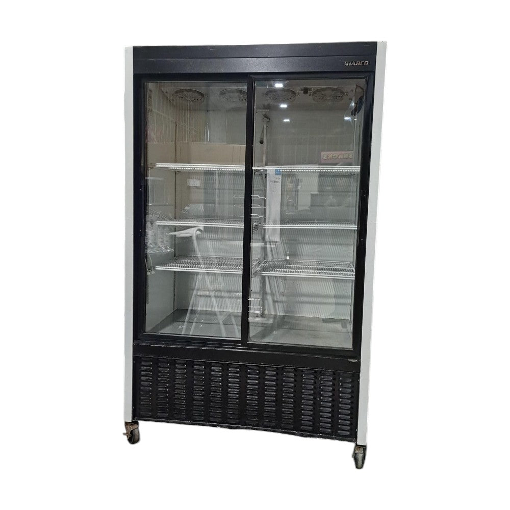Habco SE40e Double Sliding Glass Door Refrigerator - Cosmetic Damage