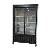 Habco SE40e Double Sliding Glass Door Refrigerator - Cosmetic Damage