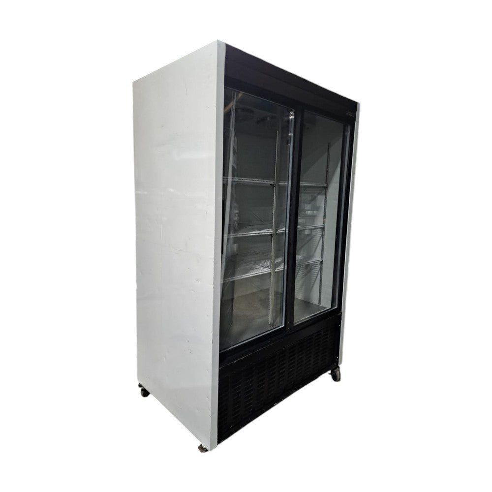 Habco SE40e Double Sliding Glass Door Refrigerator - Cosmetic Damage