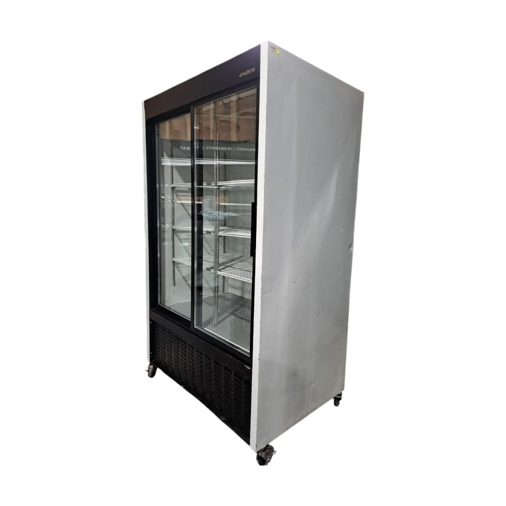 Habco SE40e Double Sliding Glass Door Refrigerator - Cosmetic Damage