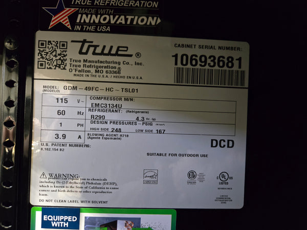 True GDM-49FC-HC-TSL01 Floral Merchandiser