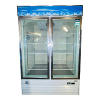 Danair NRG-2-GDF-54-HC - Freezer - Upright - 2 Glass Door - Cosmetic Damage