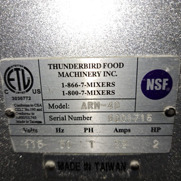 Thunderbird ARM-40 PLanetary Mixer