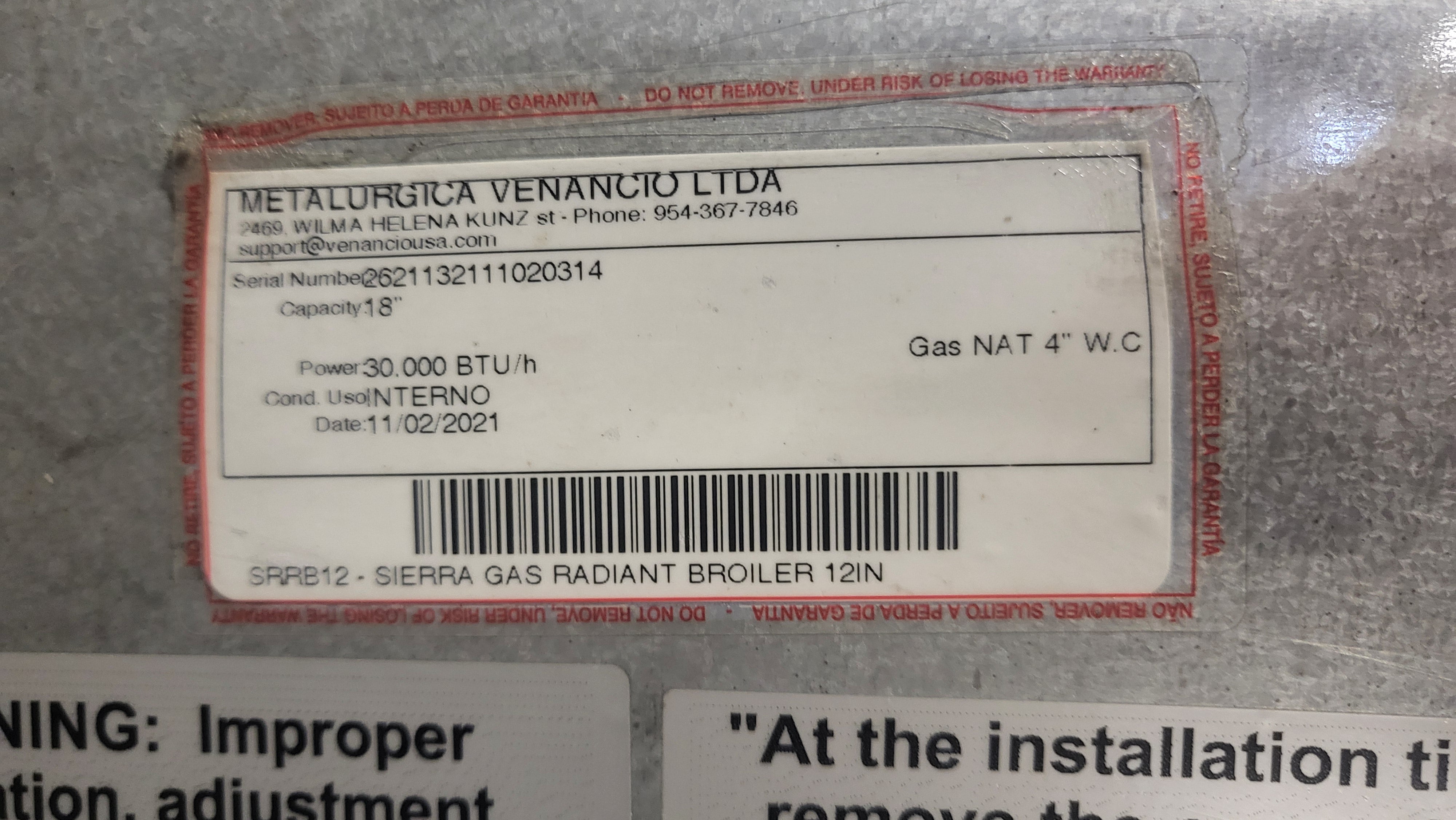 Sierra SRRB-12  Gas Radiant Charbroiler