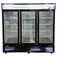 Migali C-72FM-HC Three Glass Door Freezer
