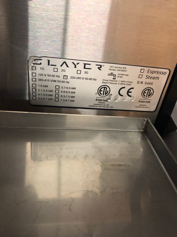 Slayer 1G Espresso Single Group