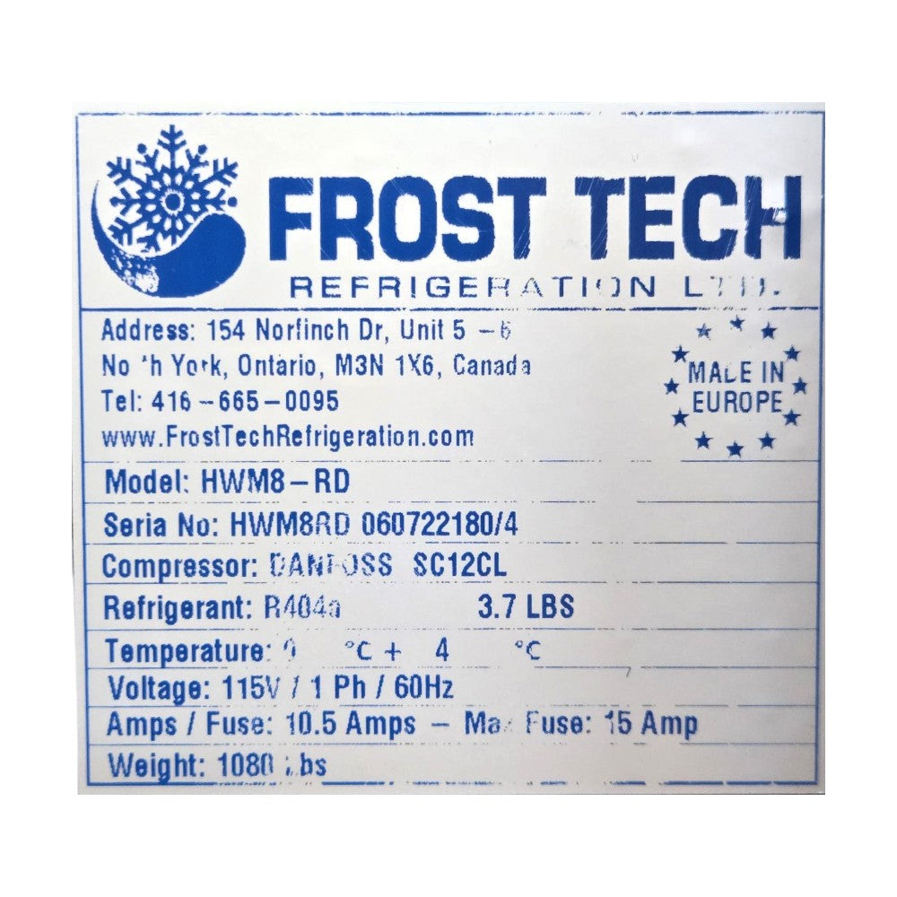 Frost Tech HWM8-RD Meat Display Case