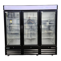 MVP Group KGF-72DV Freezer - 3 Glass Door