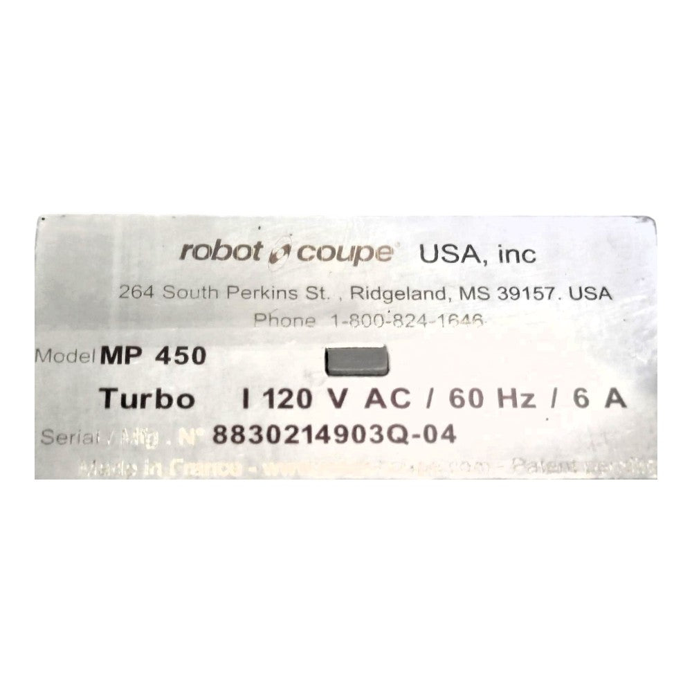 Robot Coupe MP 450 Immersion Blender