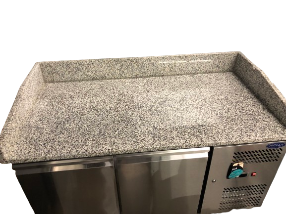 Omcan PT-CN-0393 Refrigerated Granite Top Pizza Prep Table