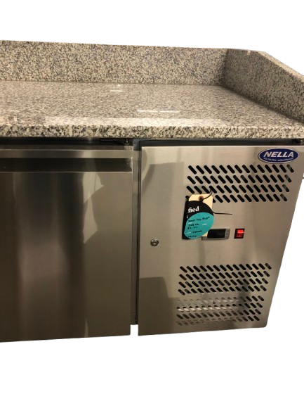 Omcan PT-CN-0393 Refrigerated Granite Top Pizza Prep Table