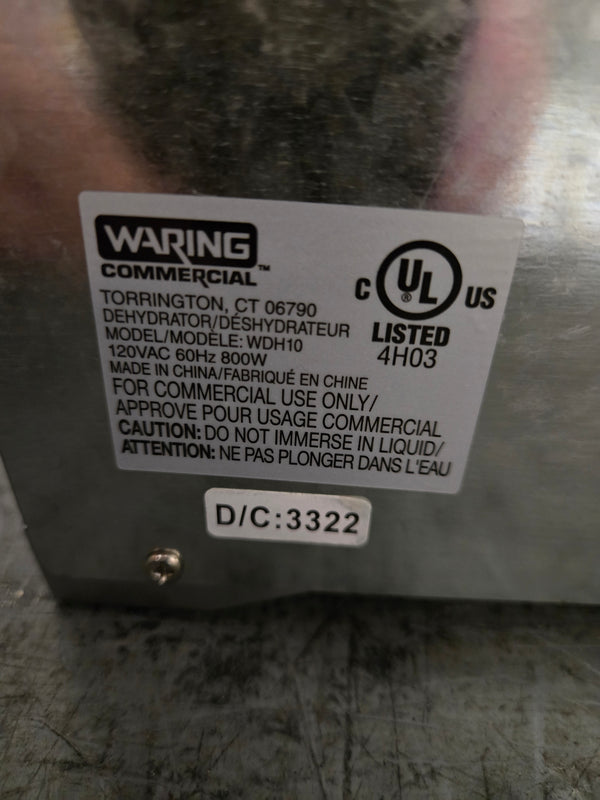 Waring WDH10 10-Tray Food Dehydrator - Never Used