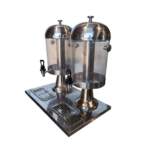 Omcan 2 x 8 19479 Qt. Double Ice-Cooled Juice Dispenser