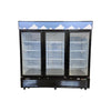 EFI C3-82GDVC Upright Merchandiser Cooler - 3 Glass Door - 82 Inch