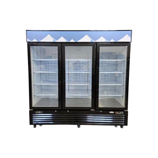 EFI C3-82GDVC Upright Merchandiser Cooler - 3 Glass Door - 82 Inch