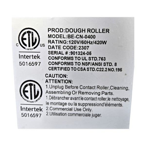 Omcan BE-CN-0400 Pizza Dough Moulder