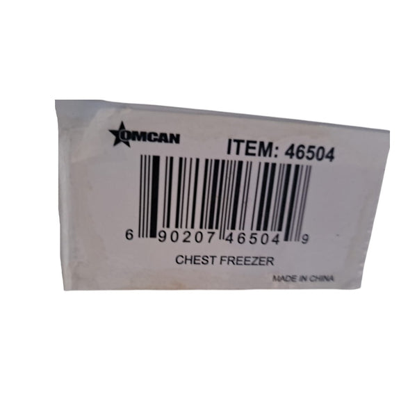 Omcan  46504 Chest Freezer - Solid Door - 60 Inch