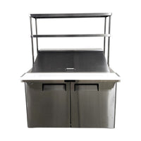 Atosa MSF8306GR Mega Top Refrigerator - 2 Solid Door - With Overshelf