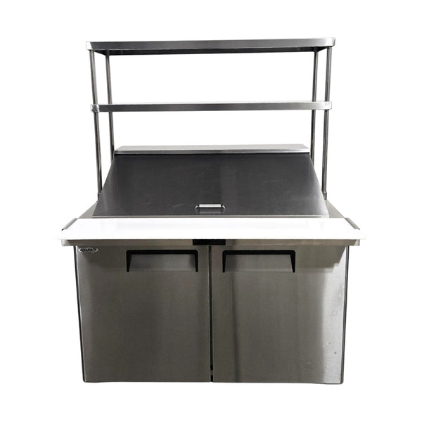 Atosa MSF8306GR Mega Top Refrigerator - 2 Solid Door - With Overshelf