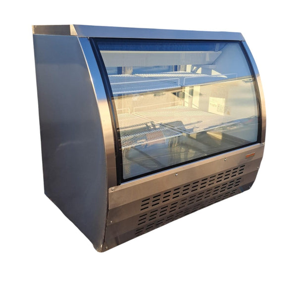 New Air NDC-018-CG Refrigerated Curved Glass Deli Case - 48 Inch